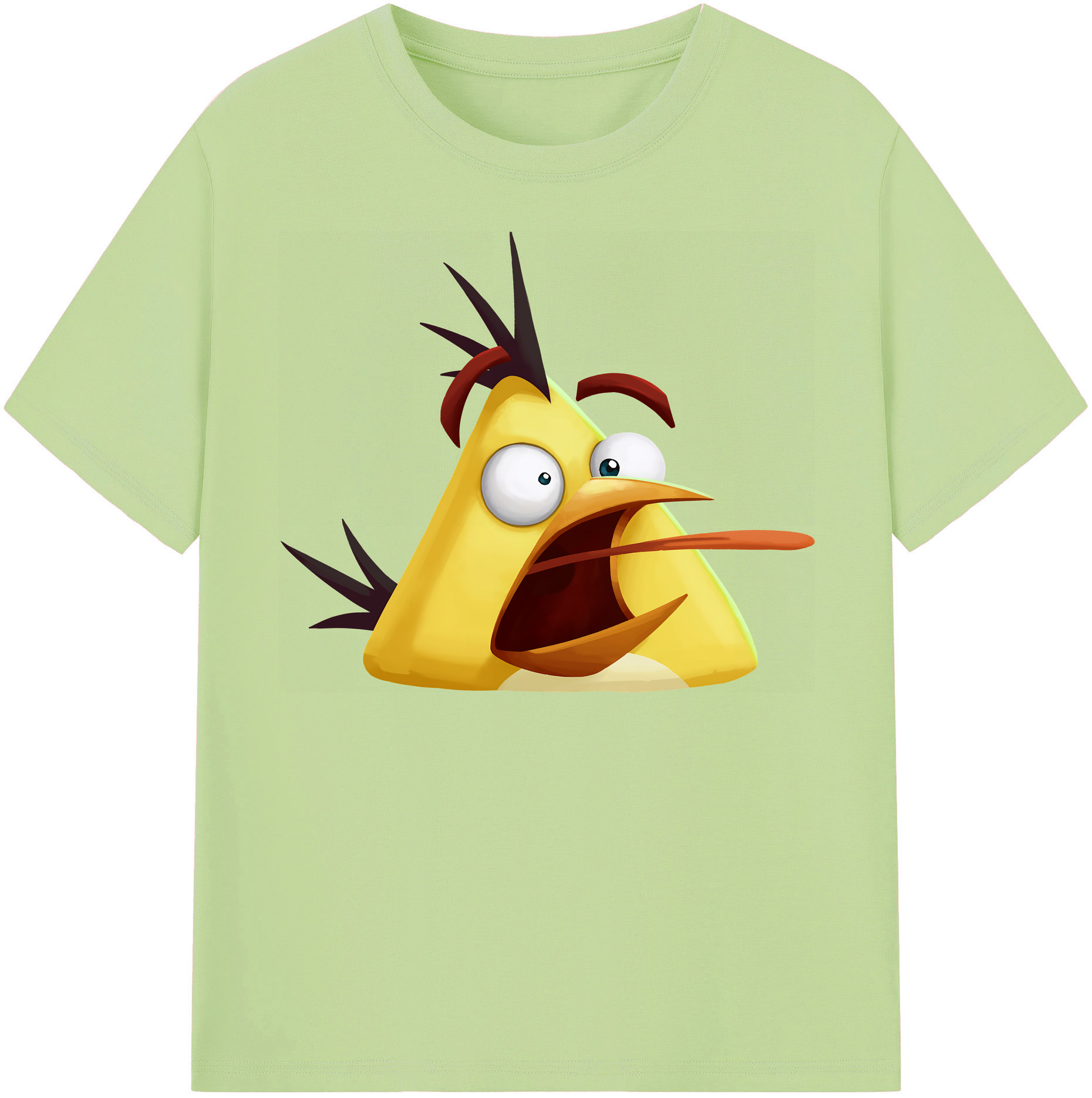 （画像用） Angry Birds アングリーバード 綿100％半袖Tシャツ（フロントプリント）